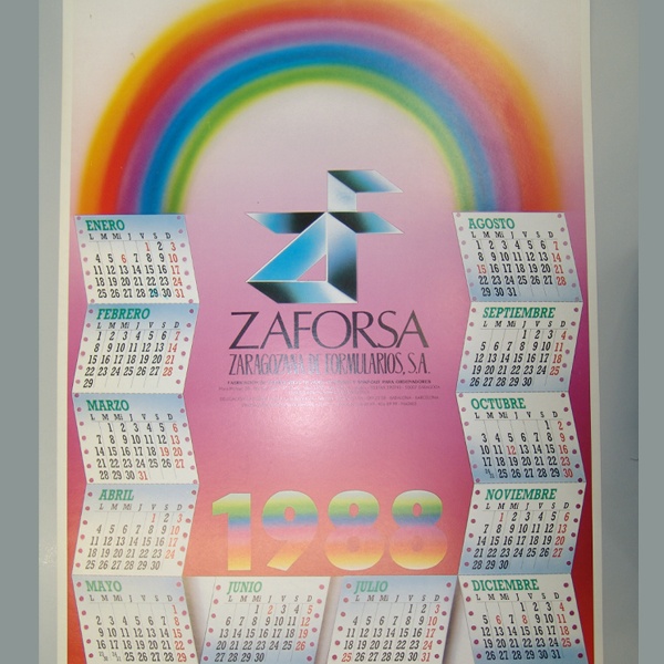 Calendario Zaforsa 1988