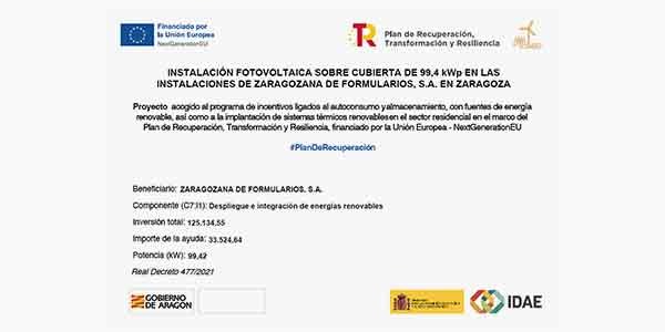 Nuestro proyecto de autoconsumo: Instalación fotovoltaica en Zaforsa